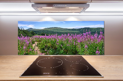 Platte für Küchenrückwand Grüne Hügel