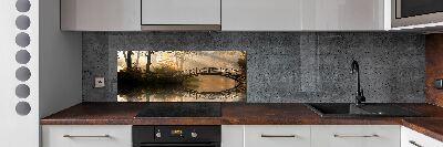 Küchen wandpaneel Alte Brücke im Herbst