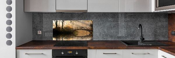 Küchen wandpaneel Alte Brücke im Herbst