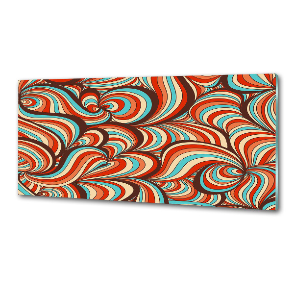 Glasrückwand für die küche Wirbelmuster