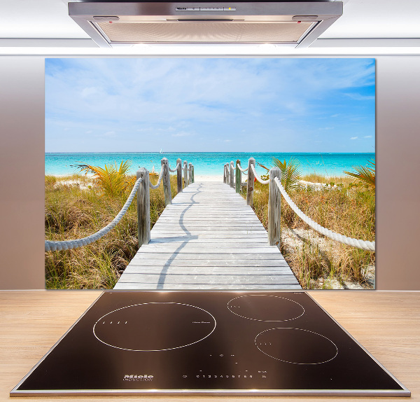 Küchen wandpaneel Weg am Meer