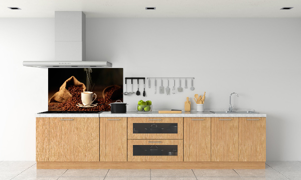 Platte für Küchenrückwand Kaffee in einer Tasse