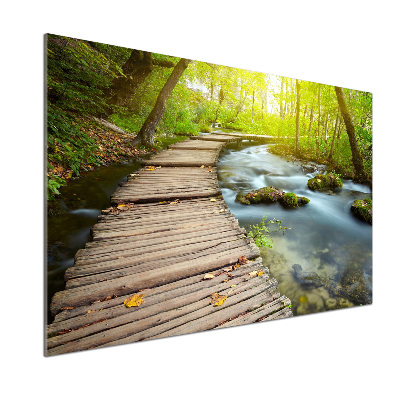 Küchen wandpaneel Weg am Fluss