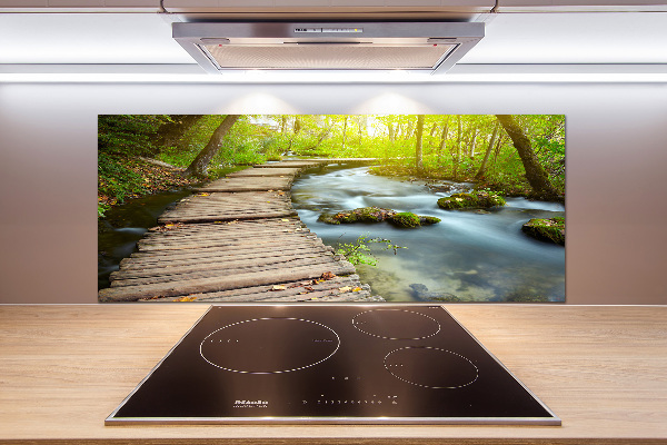 Küchen wandpaneel Weg am Fluss