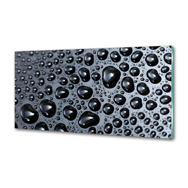 Glasrückwand für die küche Wassertropfen