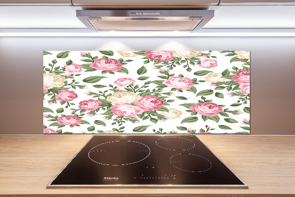 Platte für Küchenrückwand Rosen