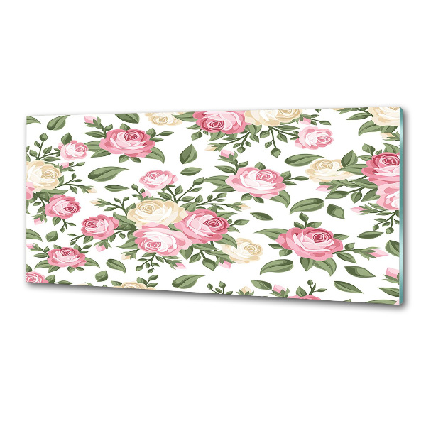 Platte für Küchenrückwand Rosen