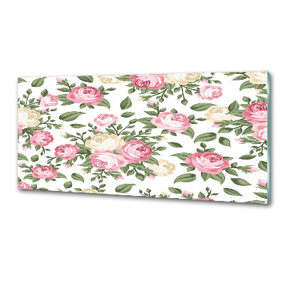 Platte für Küchenrückwand Rosen