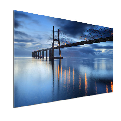 Küchen wandpaneel Beleuchtete Brücke