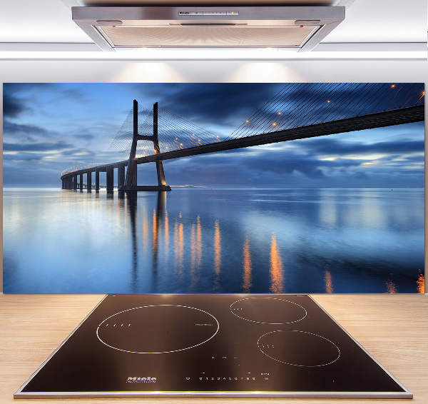 Küchen wandpaneel Beleuchtete Brücke