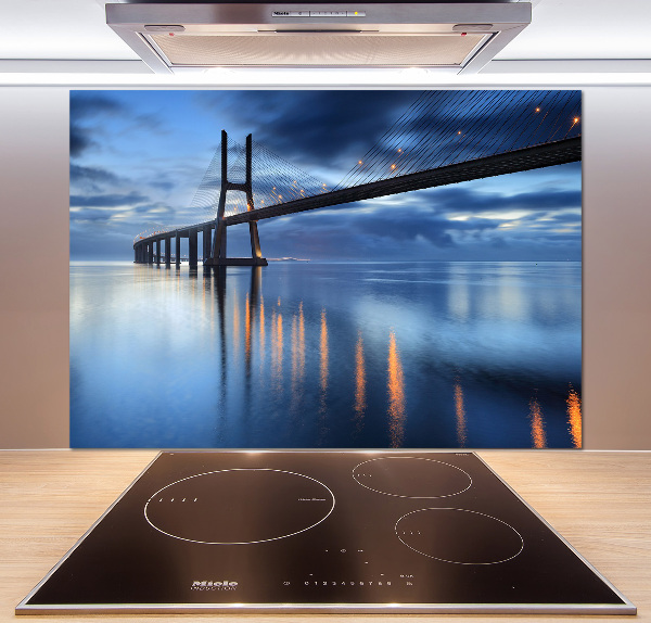 Küchen wandpaneel Beleuchtete Brücke