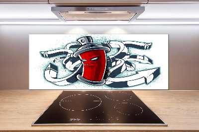 Küchen wandpaneel Graffiti