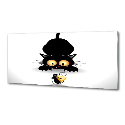 Küchen wandpaneel Katz und Maus