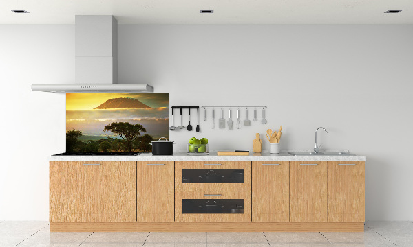 Glasrückwand für die küche Kilimandscharo, Kenia