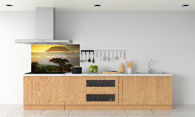 Glasrückwand für die küche Kilimandscharo, Kenia