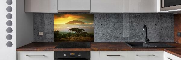 Glasrückwand für die küche Kilimandscharo, Kenia