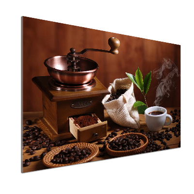 Glasrückwand für die küche Eine Tasse Espresso