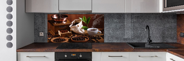 Glasrückwand für die küche Eine Tasse Espresso