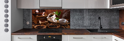 Glasrückwand für die küche Eine Tasse Espresso