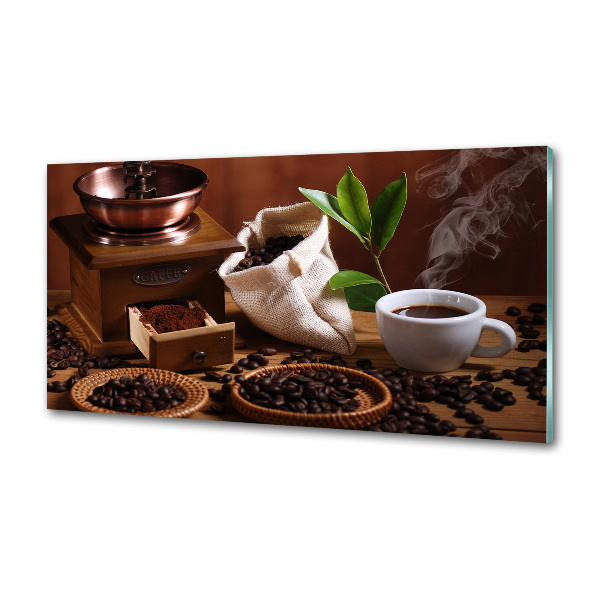 Glasrückwand für die küche Eine Tasse Espresso