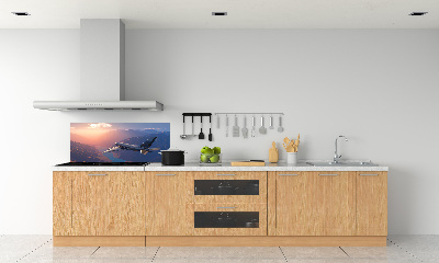 Glasrückwand für die küche Flugzeug