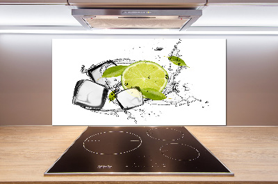 Küchen wandpaneel Limette mit Eis