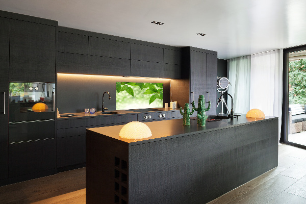 Küchen wandpaneel Grüne Blätter