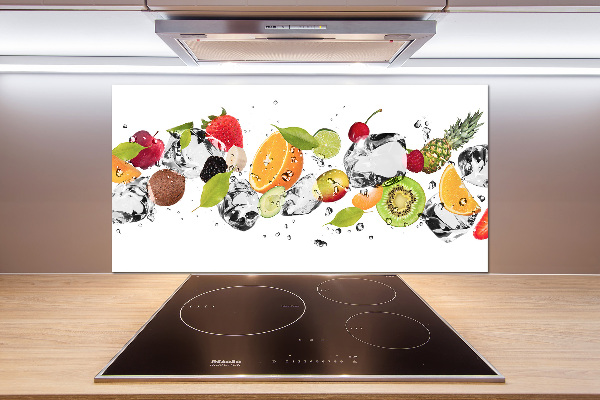 Küchen wandpaneel Obst und Wasser