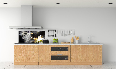 Glasrückwand für die küche Löwenzahnsamen