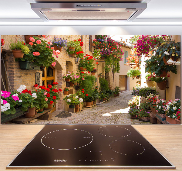 Küchen wandpaneel Eine charmante Straße