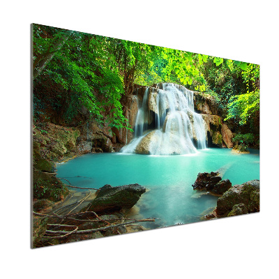 Glasrückwand für die küche Kaskade