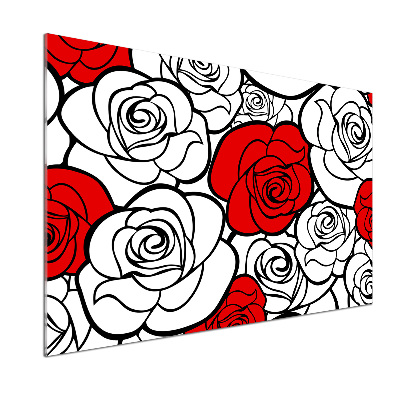 Küchen wandpaneel Rosen