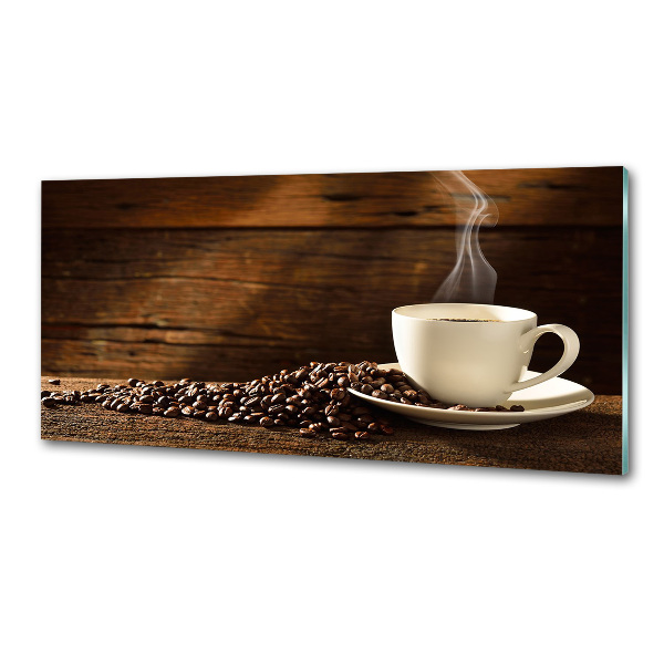 Glasrückwand für die küche Eine Tasse Kaffee