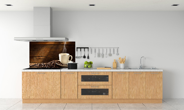 Glasrückwand für die küche Eine Tasse Kaffee