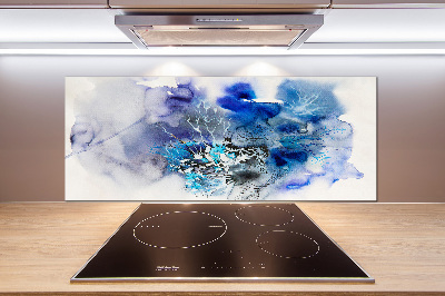 Glasrückwand für die küche Abstrakte Blumen