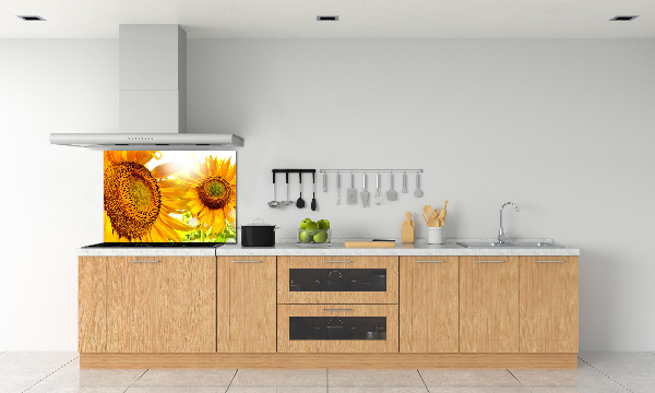 Küchen wandpaneel Sonnenblumen