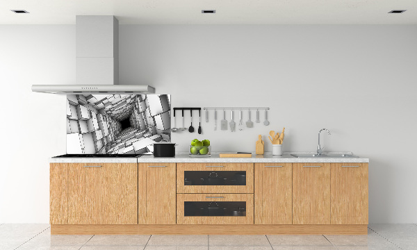 Küchen wandpaneel Tunnel aus Würfeln