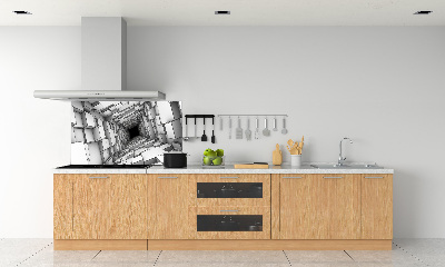 Küchen wandpaneel Tunnel aus Würfeln