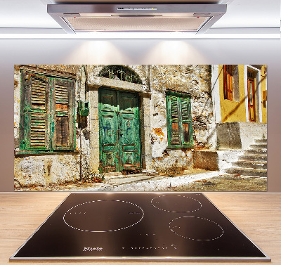 Küchen wandpaneel Griechische Straßen