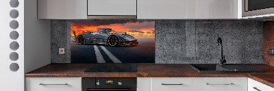 Platte für Küchenrückwand Rennfahrer