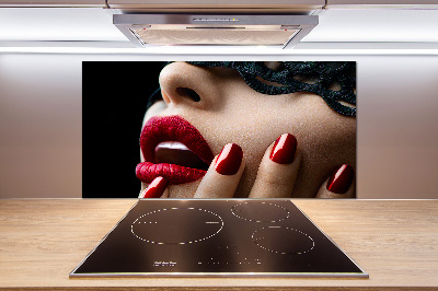 Glasrückwand für die küche Spitzenmaske