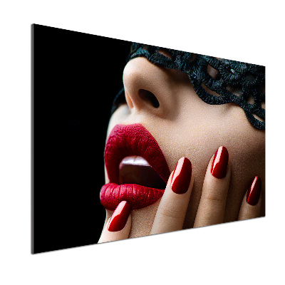 Glasrückwand für die küche Spitzenmaske