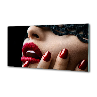 Glasrückwand für die küche Spitzenmaske