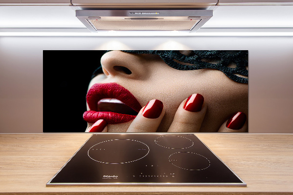 Glasrückwand für die küche Spitzenmaske