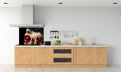 Glasrückwand für die küche Spitzenmaske