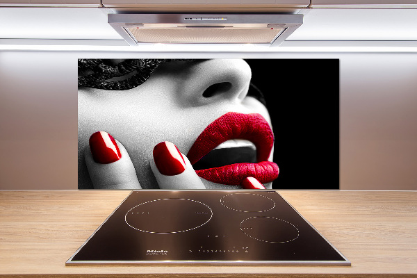 Platte für Küchenrückwand Spitzenmaske