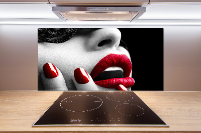 Platte für Küchenrückwand Spitzenmaske