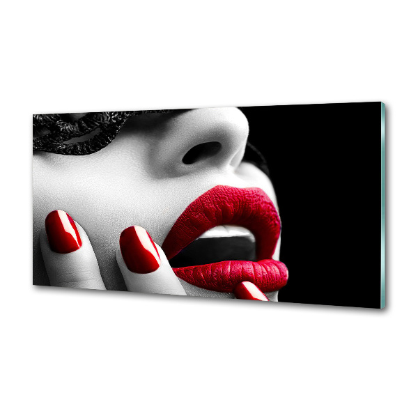 Platte für Küchenrückwand Spitzenmaske