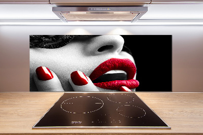 Platte für Küchenrückwand Spitzenmaske