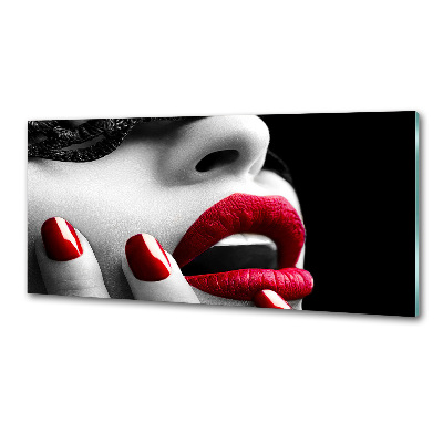 Platte für Küchenrückwand Spitzenmaske